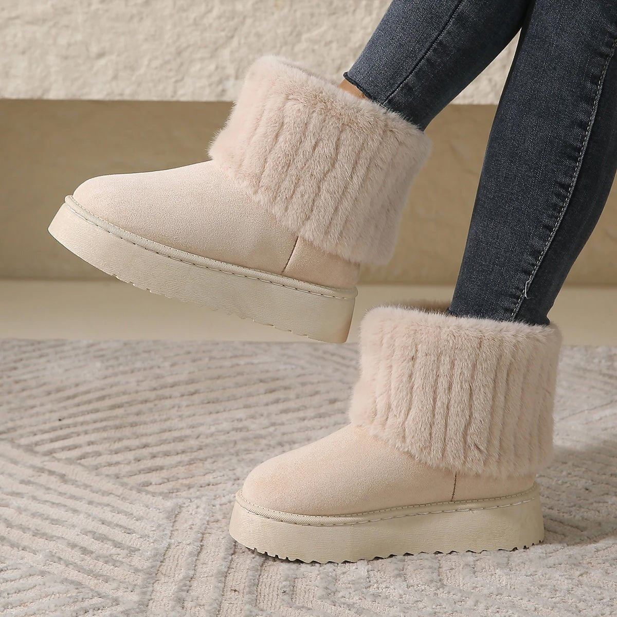 Furryy Fluff Boots - Cozy Wool Craft