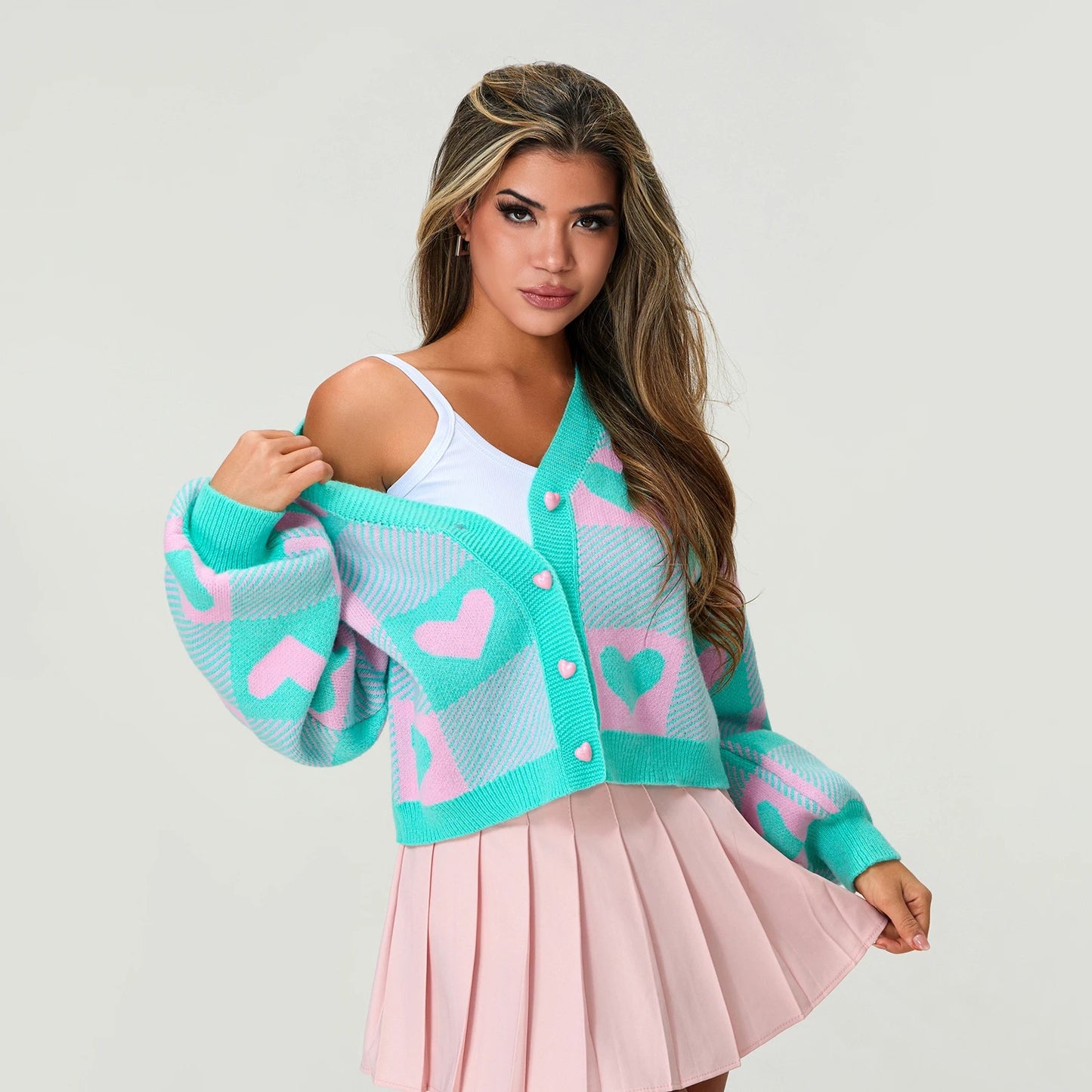 Rosyy Sweet Heart Cardigan