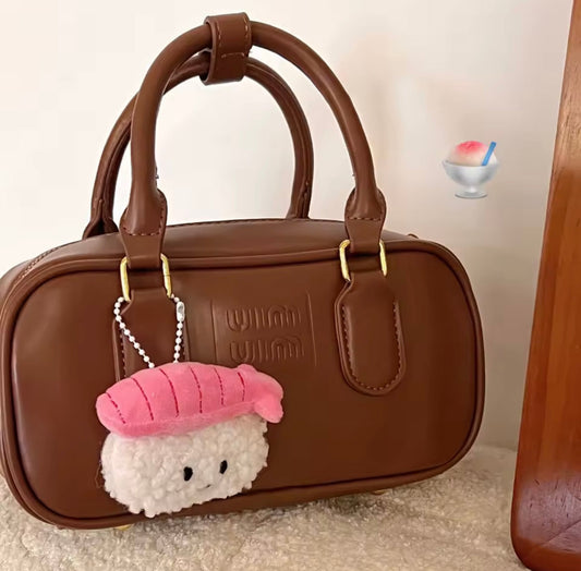 Sushyy Schlüsselanhänger aus Plüsch im Sushi Design, kawaii Accessoire für Schlüsselbund, Tasche oder Rucksack.