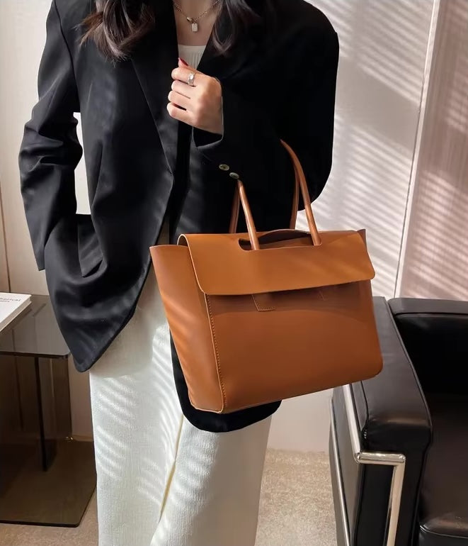 Slaggyy Shopper Bag in Braun – große Umhängetasche als eleganter Alltagsbegleiter