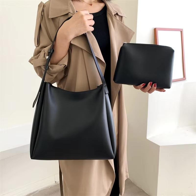 Softyy Leather Shopper Bag