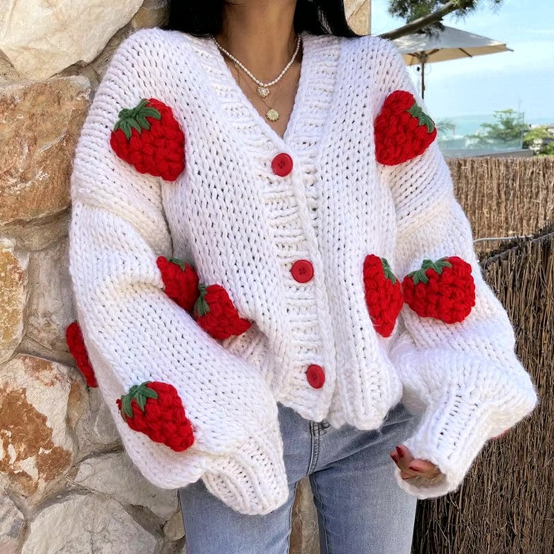 Strawberryy Cozy Cardigan 