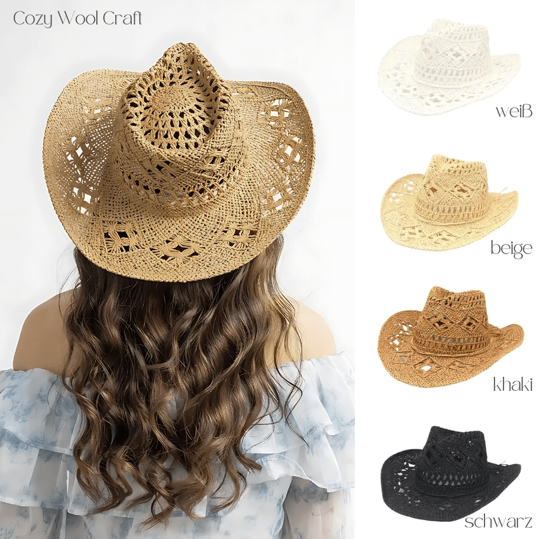 Averyy's Cowgirl Strohhut - Cozy Wool Craft