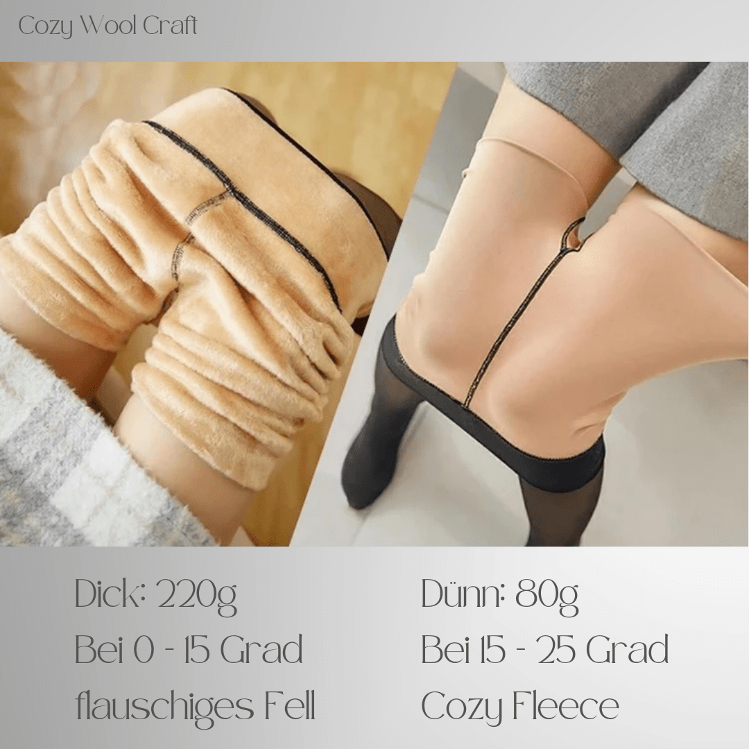 Fluffyy Frida Thermo Leggings (Fuß offen) - Cozy Wool Craft