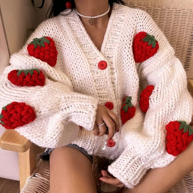 Strawberryy Cozy Cardigan 